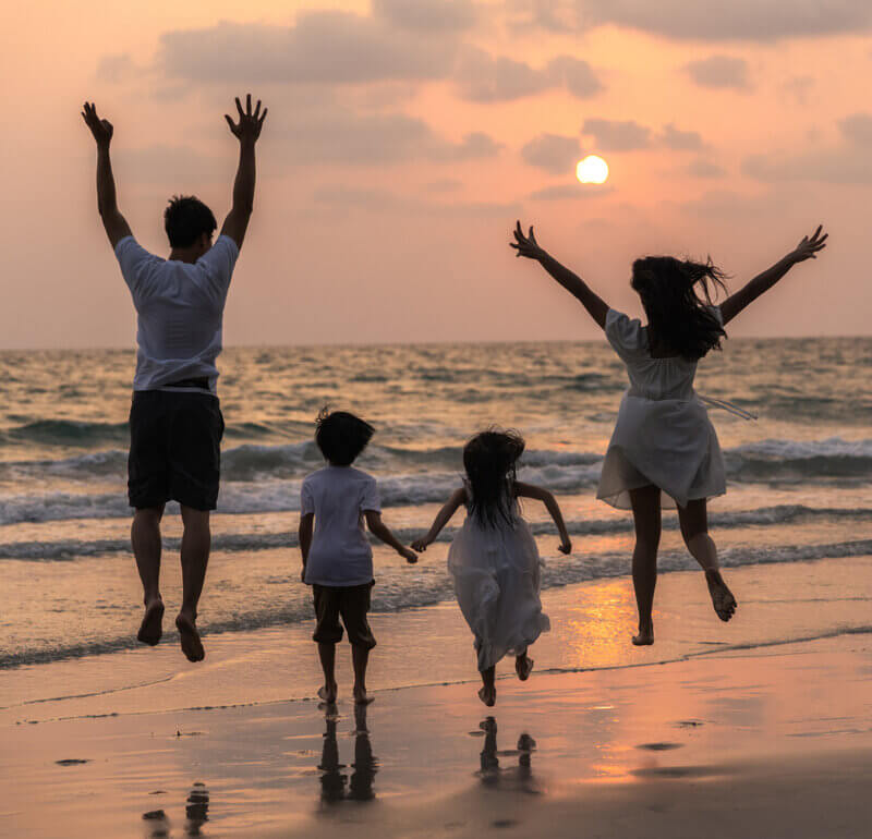 Family on the Beach